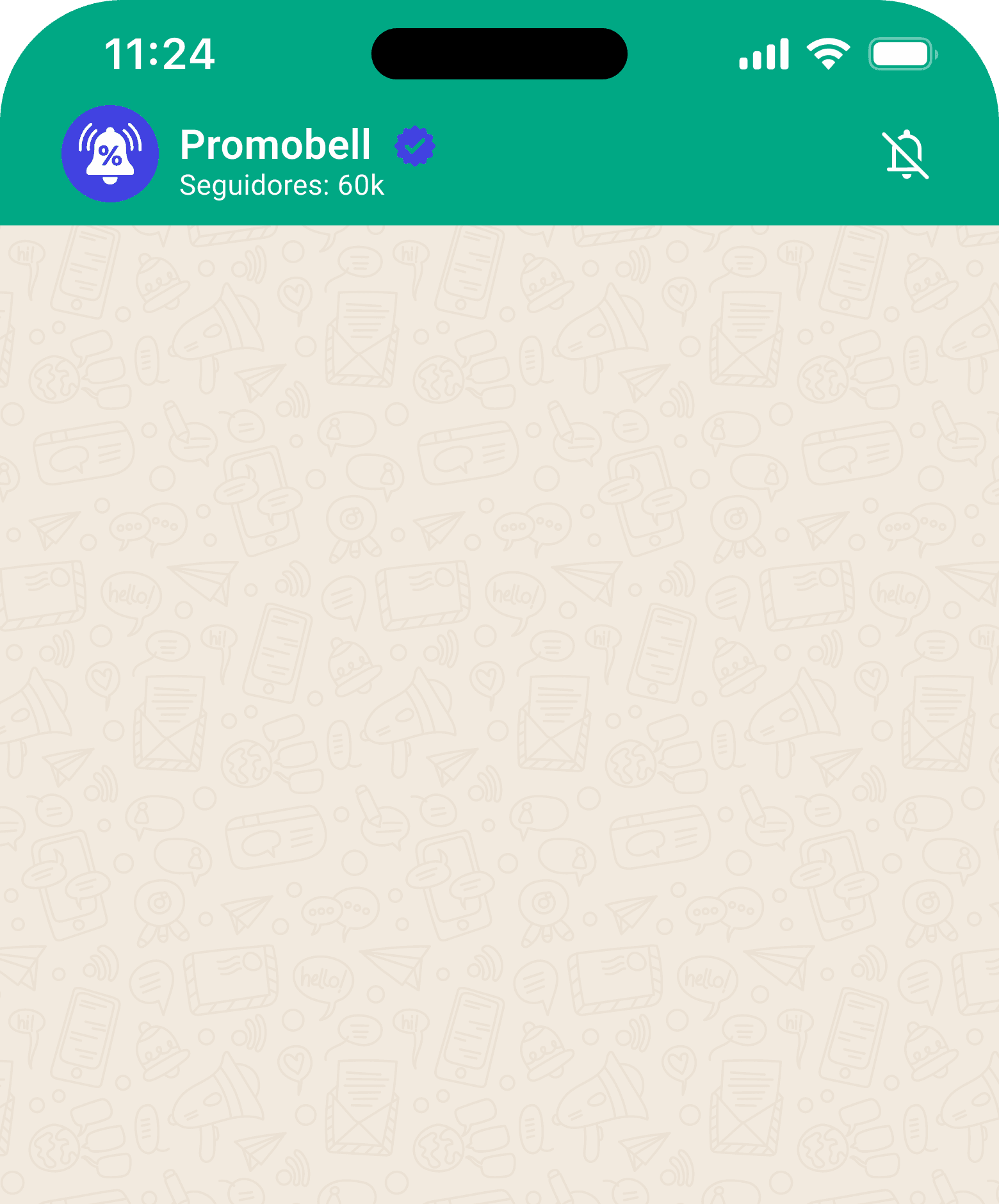 Canal da Promobell no WhatsApp